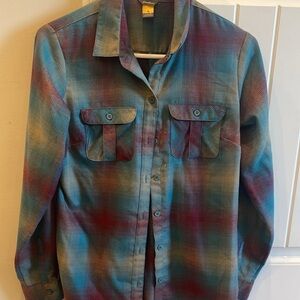 Eddie Bauer button up flannel - size S